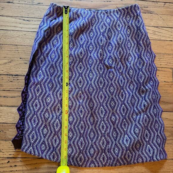 Chanel Purple Geometric Diamond Jacquard Tweed Skirt 01P - Picture 7 of 9